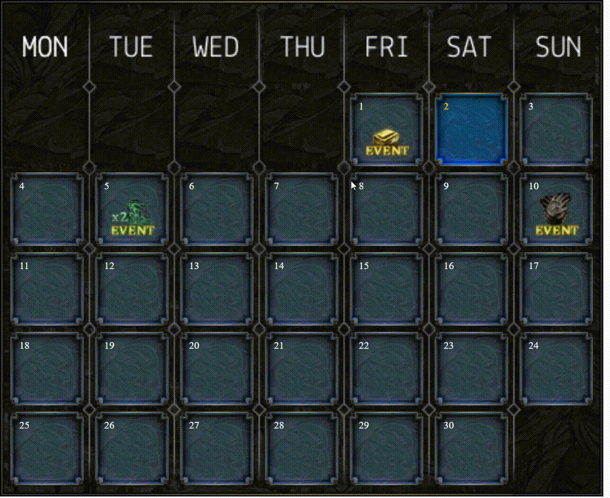 Event Calendar Dracarys - Web Version by Mutulic - Mesaj 1 - Imagine 2
