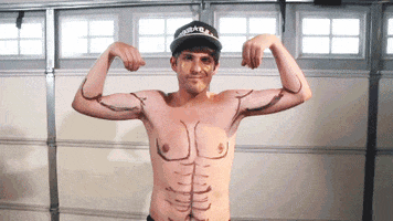 strong muscles GIF