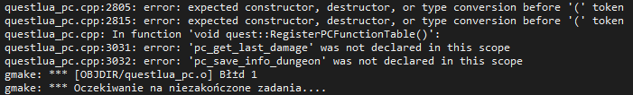 Error: expected constructor, destructor, or type conversion before ...